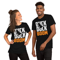 Mallard Duck Shirt - Gifts for Duck Hunters, Bird Lovers, Birdwatchers, Birders - Waterfowl Hunting T-Shirts - Funny Duck Duck Boom T-Shirt - Black, Unisex