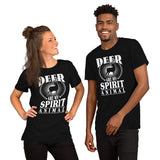 Buck & Deer Hunting T-Shirt - Gift for Hunter, Bow Hunter, Archer - Elk Hunting Season Shirt - Deer Are My Spirit Animal Shirt - Black, Unisex