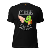 Tortoise T-Shirt - Loggerhead, Land, Sea & Nautical Turtle Shirt - Best Friends For Life Shirt - Gift for Turtle Dad/Mom & Lovers - Black