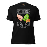 Tortoise T-Shirt - Loggerhead, Land, Sea & Nautical Turtle Shirt - Best Friends For Life Shirt - Gift for Turtle Dad/Mom & Lovers - Black