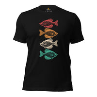 Fishing & PFG T-Shirt - Gift for Fisherman - Performance Fishing Gear - Master Baiter Shirt - Crapie Fishing 80s Retro Aesthetic Shirt - Black