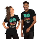 Fishing & PFG T-Shirt - 50th Birthday Gift Ideas for Fisherman - Bass Masters & Pros Shirt - 50 And Still Keeping It Reel Shirt - Black, Unisex