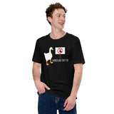 Silly Goose Video Game T-Shirt - Christmas & Birthday Gaming Gift For Him & Her, A Gamer - Geese Merch - I Wonder Who That's For Shirt - Black