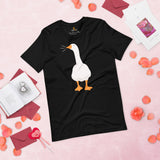 Silly Goose Video Game T-Shirt - Christmas & Birthday Gaming Gift For Him & Her - Typical Gamer Tee - Geese Merch - Honking Goose Shirt - Black