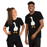 Silly Goose Video Game T-Shirt - Christmas & Birthday Gaming Gift For Him & Her - Typical Gamer Tee - Geese Merch - Honking Goose Shirt - Black, Unisex