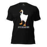 Silly Goose Video Game T-Shirt - Christmas & Birthday Gaming Gift For Him & Her, A Gamer - Geese Merch - I'm The One Who Honks Shirt - Black