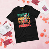 Christmas & Birthday Gaming Gift Ideas for Him & Her, A Typical Gamer - Arcade Video Game T-Shirt - Vintage Pinball Machine Shirt - Black