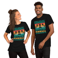 Christmas & Birthday Gift for Him & Her, A Gamer - Arcade Game T-Shirt - Money Can't Buy Happiness But It Can Buy Pinball Machine Shirt - Black, Unisex