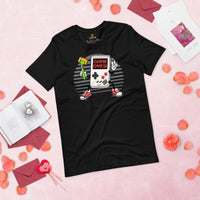 Funny Video Game T-Shirt - Christmas Gaming Gift For Him & Her, A Typical Gamer & Game Lovers - Game Controller Taking A Selfie Shirt - Black