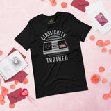 Video Game T-Shirt - Christmas & Birthday Gaming Gift For Him & Her, A Typical Gamer & Game Lovers - Retro Classically Trained Shirt - Black