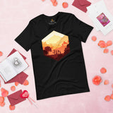 DnD & RPG Games T-Shirt - Sunset Adventure D&D Dice Shirt - Gaming Gift for Him & Her, Typical Gamers & Game Lovers - Fun Squad Merch - Black