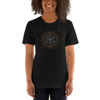 DnD & RPG Games T-Shirt - Xmas Gaming Gift Ideas for Her, Typical Gamers & Tarot Lovers - Geometric D&D Dice Artistic Aesthetic Shirt - Black