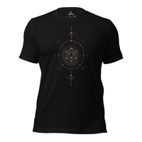 DnD & RPG Games T-Shirt - Xmas Gaming Gift Ideas for Her, Typical Gamers & Tarot Lovers - Artistic D&D Dice Cottagecore Aesthetic Shirt - Black