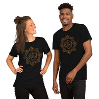 DnD & RPG Games T-Shirt - Gaming Gift Ideas for Him & Her, Typical Gamers & Game Lovers - Artistic D&D Dice Cottagecore Aesthetic Shirt - Black, Unisex