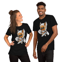 Funny DnD & RPG Games T-Shirt - Gaming Gift Ideas for Him & Her, Typical Gamers & Weiner Dog Lovers - Cute Paladin Dachshund D&D Shirt - Black, Unisex