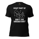 Football Fanatic Vintage Graphic T-Shirt - Gift Ideas for Football Fans - Game Day Tee - Funny What Part Of Don't You Understand Shirt - Black