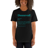 Jacksonville Football Fanatic Vintage Graphic T-Shirt: Ideal Gifts for Football Fans - Game Day Shirt - Funny Duuuval Definition Shirt - Black, Women