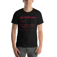Atlanta Football Fanatic Vintage Graphic T-Shirt: Ideal Gifts for Football Fans - Game Day Shirt - Funny Go Falcons Definition Shirt - Black, Men