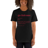 Atlanta Football Fanatic Vintage Graphic T-Shirt: Ideal Gifts for Football Fans - Game Day Shirt - Funny Go Falcons Definition Shirt - Black, Women
