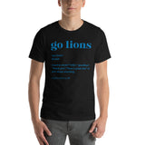 Detroit Football Fanatic Vintage Graphic T-Shirt: Ideal Gifts for Football Fans - Game Day Shirt - Funny Go Lions Definition Shirt - Black, Men