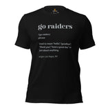 Las Vegas Football Fanatic Vintage Graphic T-Shirt: Ideal Gifts for Football Fans - Game Day Shirt - Funny Go Raiders Definition Shirt - Black