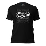 Falcons Mascot T-Shirt - Football Fanatic Vintage Graphic Shirt: Retro Style, Ideal Gifts for Football Fans & Supporters - Game Day Tee - Black