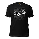 Hornets Mascot T-Shirt - Football Fanatic Vintage Graphic Shirt: Retro Style, Ideal Gifts for Football Supporters - Game Day Shirt - Black