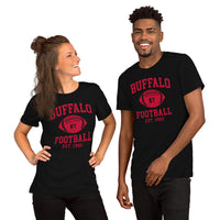 Buffalo Est.1960 T-Shirt - Football Fanatic Vintage Graphic Shirt: Retro Style, Ideal Gifts for Football Fans - Game Day Shirt - Black, Unisex