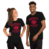 Buffalo Est.1960 T-Shirt - Football Fanatic Vintage Graphic Shirt: Retro Style, Ideal Gifts for Football Fans - Game Day Shirt - Black, Unisex