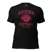 Arizona Est.1920 T-Shirt - Football Fanatic Vintage Graphic Shirt: Retro Style, Ideal Gifts for Football Fans - Game Day Shirt - Black