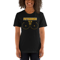 Pittsburgh TD's T-Shirt - Funny Football Fanatic Shirt: Ideal Gifts for Football Moms, Fans & Supporters - Sarcastic Game Day Shirt - Black