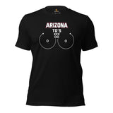 Arizona TD's T-Shirt - Funny Football Fanatic Shirt: Ideal Gifts for Football Moms, Fans & Supporters - Sarcastic Game Day Shirt - Black