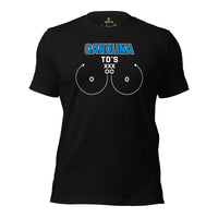 Carolina TD's T-Shirt - Funny Football Fanatic Shirt: Ideal Gifts for Football Moms, Fans & Supporters - Sarcastic Game Day Shirt - Black
