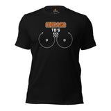 Chicago TD's T-Shirt - Funny Football Fanatic Shirt: Ideal Gifts for Football Moms, Fans & Supporters - Sarcastic Game Day Shirt - Black