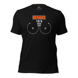 Denver TD's T-Shirt - Funny Football Fanatic Shirt: Ideal Gifts for Football Moms, Fans & Supporters - Sarcastic Game Day Shirt - Black