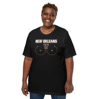 New Orleans TD's T-Shirt - Funny Football Fanatic Shirt: Ideal Gifts for Football Moms, Fans & Supporters - Sarcastic Game Day Shirt - Black, Plus Size
