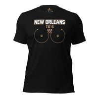 New Orleans TD's T-Shirt - Funny Football Fanatic Shirt: Ideal Gifts for Football Moms, Fans & Supporters - Sarcastic Game Day Shirt - Black