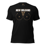New Orleans TD's T-Shirt - Funny Football Fanatic Shirt: Ideal Gifts for Football Moms, Fans & Supporters - Sarcastic Game Day Shirt - Black