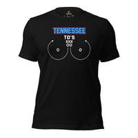 Tennessee TD's T-Shirt - Funny Football Fanatic Shirt: Ideal Gifts for Football Moms, Fans & Supporters - Sarcastic Game Day Shirt - Black