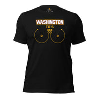 Washington TD's T-Shirt - Funny Football Fanatic Shirt: Ideal Gifts for Football Moms, Fans & Supporters - Sarcastic Game Day Shirt - Black