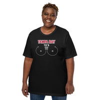 Tampa Bay TD's T-Shirt - Funny Football Fanatic Shirt: Ideal Gifts for Football Moms, Fans & Supporters - Sarcastic Game Day Shirt - Black, Plus Size