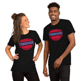 Tennessee Skyline Football Fanatic Vintage Graphic T-Shirt: Ideal Gift for Him & Her, Football Fans - Retro Style Game Day Tee - Black, Unisex