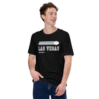 Las Vegas, Nevada Football Fanatic Vintage Graphic Shirt: Gift Ideas for Him & Her, Football Fans - Retro Style Game Day Shirt - Black