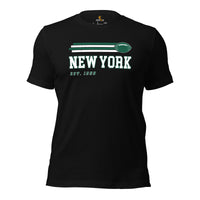 New York Est.1959 Football Fanatic Vintage Graphic Shirt: Gift Ideas for Him & Her, Football Fans - Retro Style Game Day Shirt - Black