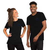 Happy Smiley Face Emoji T-Shirt - New York Football Fanatic Vintage Graphic Shirt: Gift for Him & Her, Football Fans - Game Day Shirt - Black, Unisex