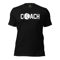 Retro Baseball T-Shirt - Gift Ideas for Him & Her, Baseball Lovers & Enthusiasts - Baseball Coach Shirt - Game Day Tees for Men & Women - Black