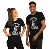 Funny Baseball T-Shirt - Gift Ideas for Him & Her, Baseball Lovers & Enthusiasts - Keep Swinging I Like The Cool Breeze Shirt - Black, Unisex