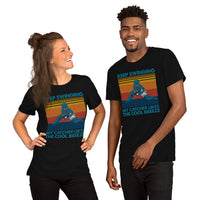 Funny Baseball T-Shirt - Gift Ideas for Him & Her, Baseball Lovers & Enthusiasts - Keep Swinging My Catcher Likes The Cool Breeze Shirt - Black, Unisex