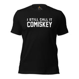Vintage Baseball T-Shirt - Gift Ideas for Him & Her, Baseball Lovers & Enthusiasts - I Still Call It Comiskey Shirt - Game Day Tee - Black