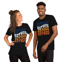 Vintage Baseball T-Shirt - Gift Ideas for Him & Her, Baseball Lovers & Enthusiasts - Astros Shirt - Retro Game Day Tees for Men & Women - Black, Unisex